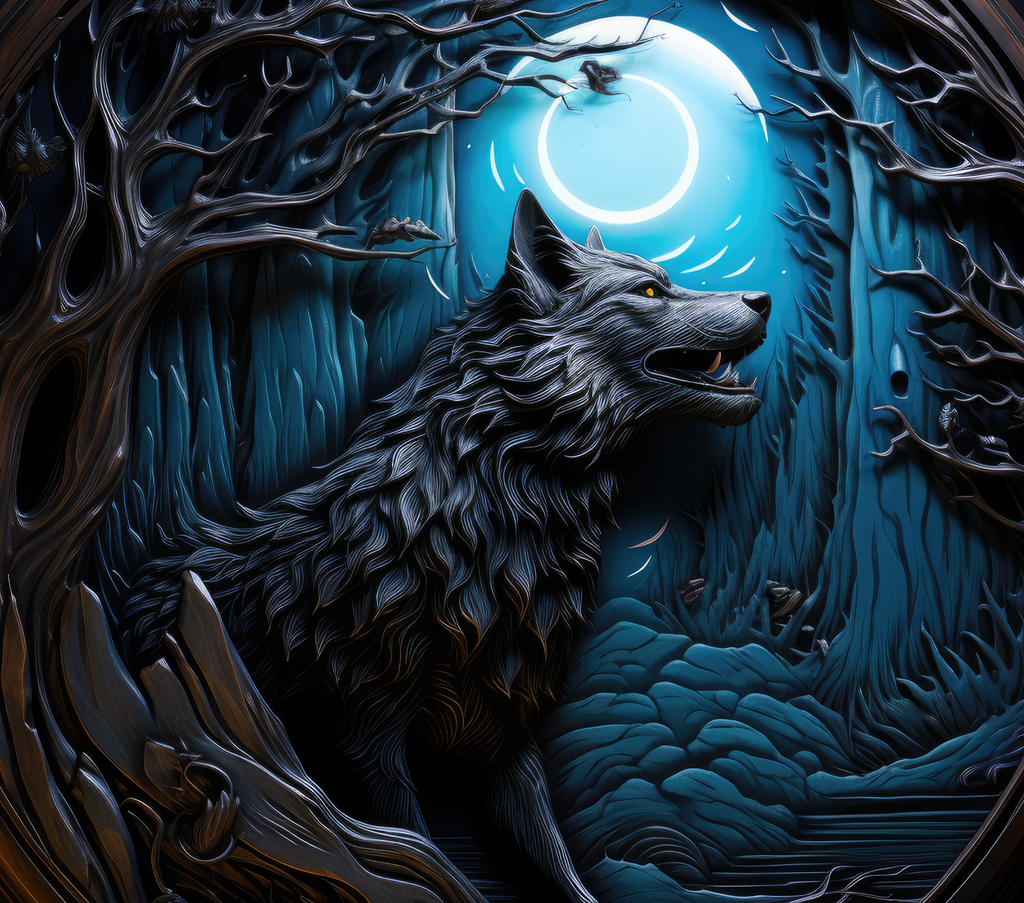 Halloween Wolf -Tumbler