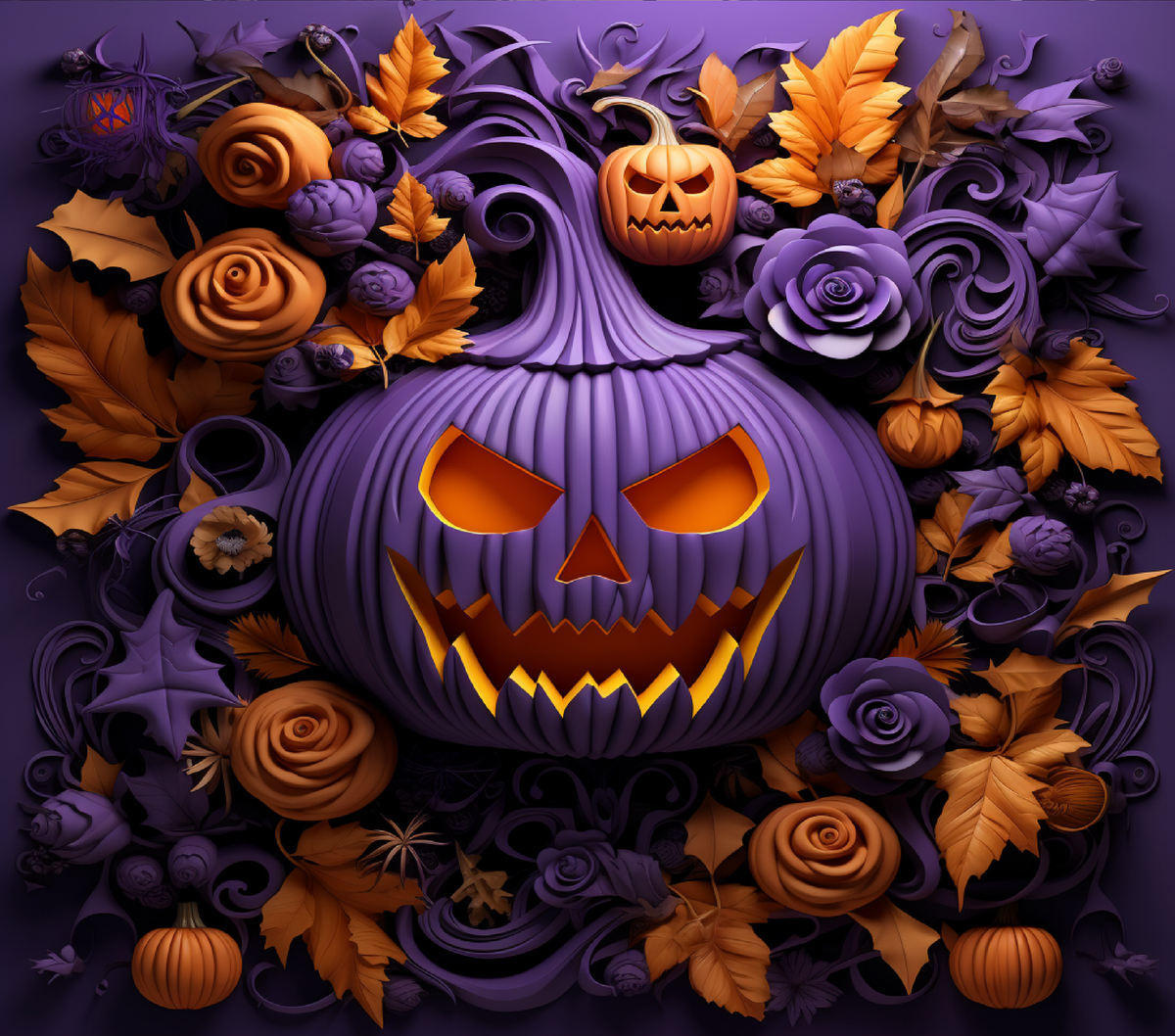 Halloween "Midnight Blossom Jack" -Tumbler