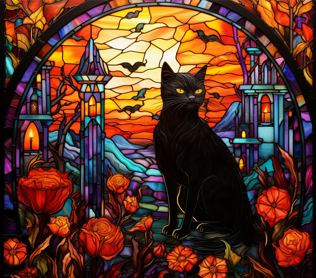 Spooky Halloween Cat - Tumbler