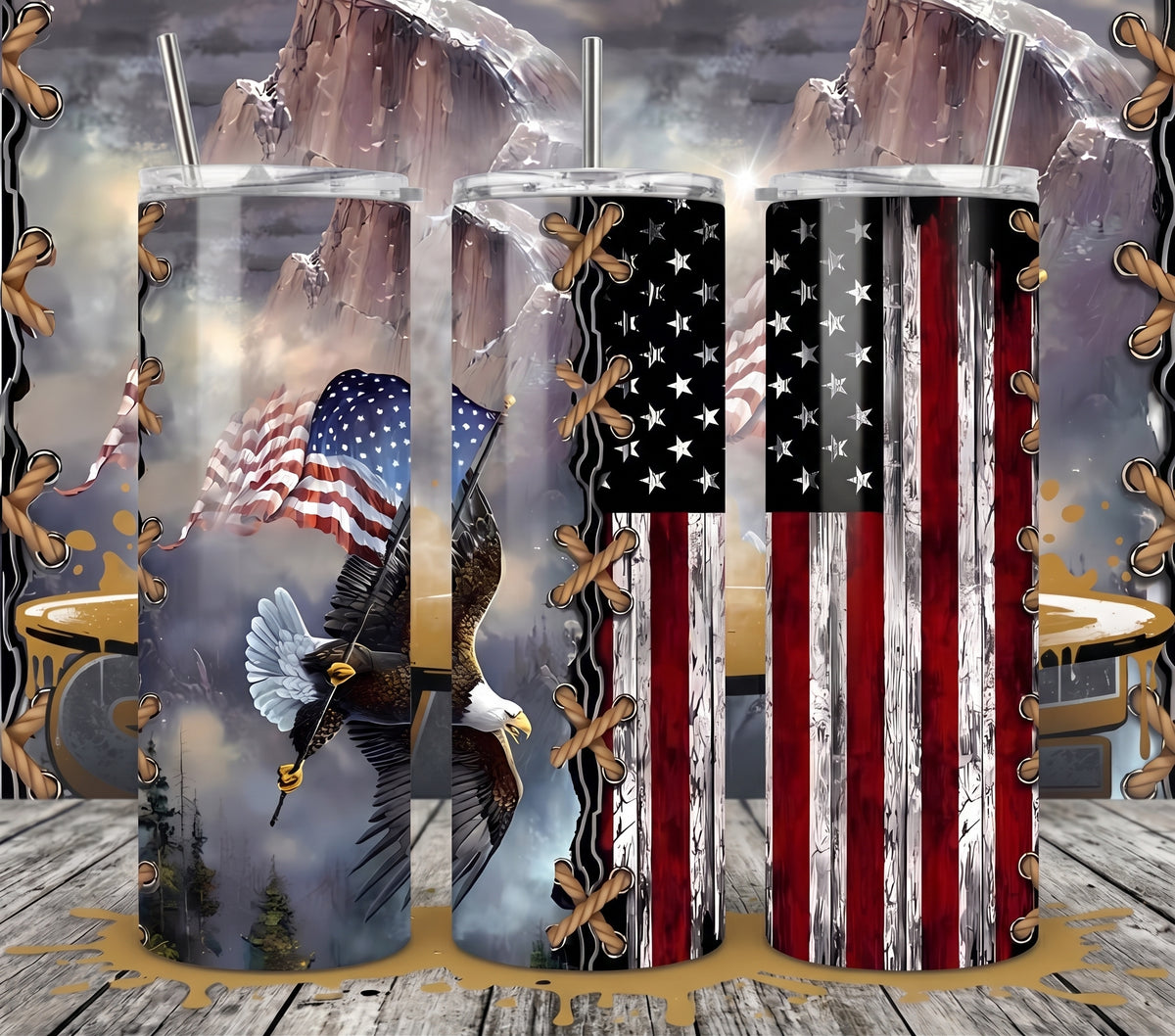 U.S. American Flag - Tumbler