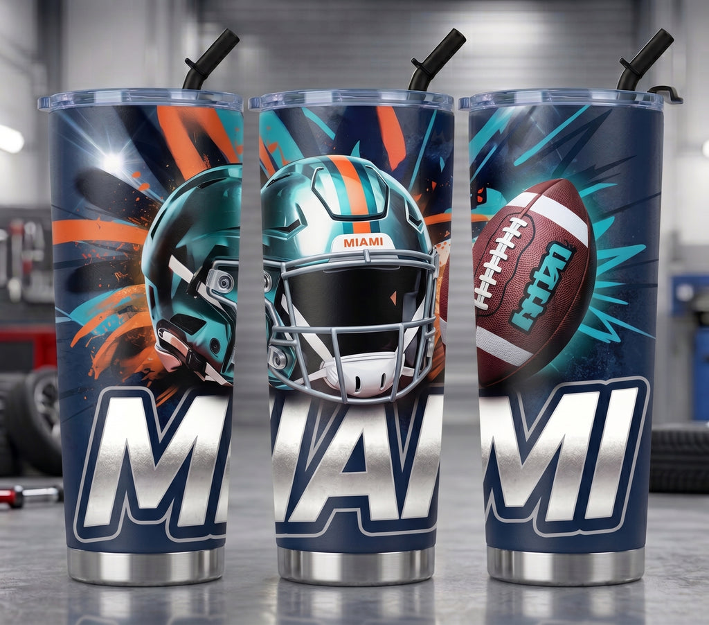 Graffiti Miami Dolphines - Tumbler