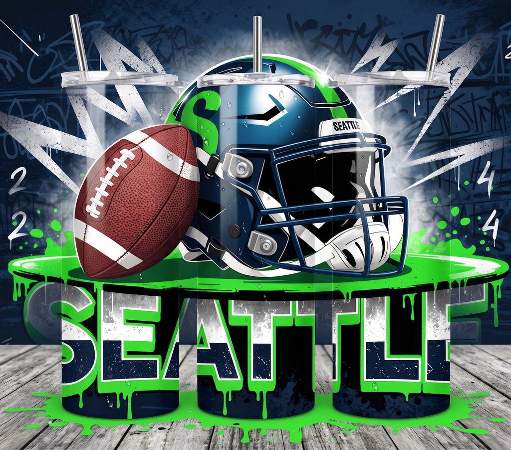Graffiti Seattle Seahawks- Tumbler