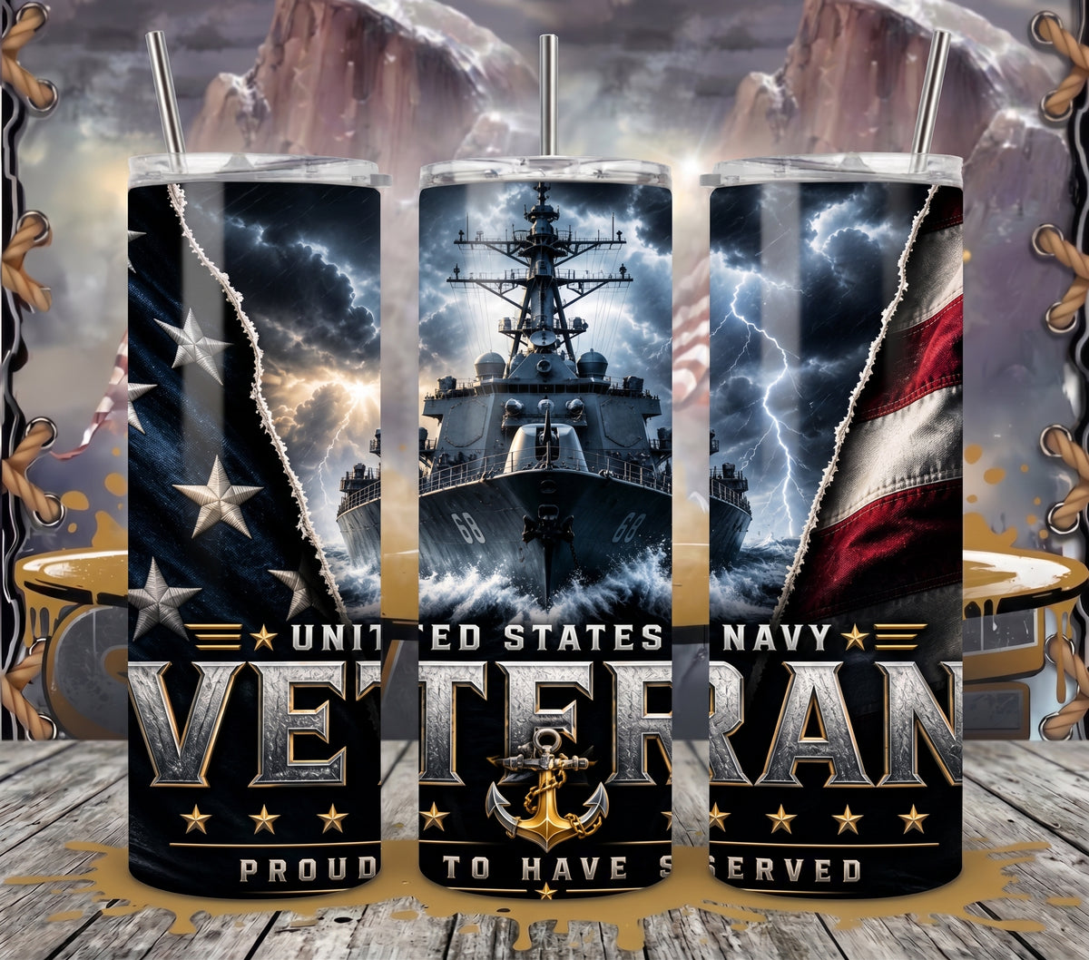 U.S. Navy Veteran - Tumbler