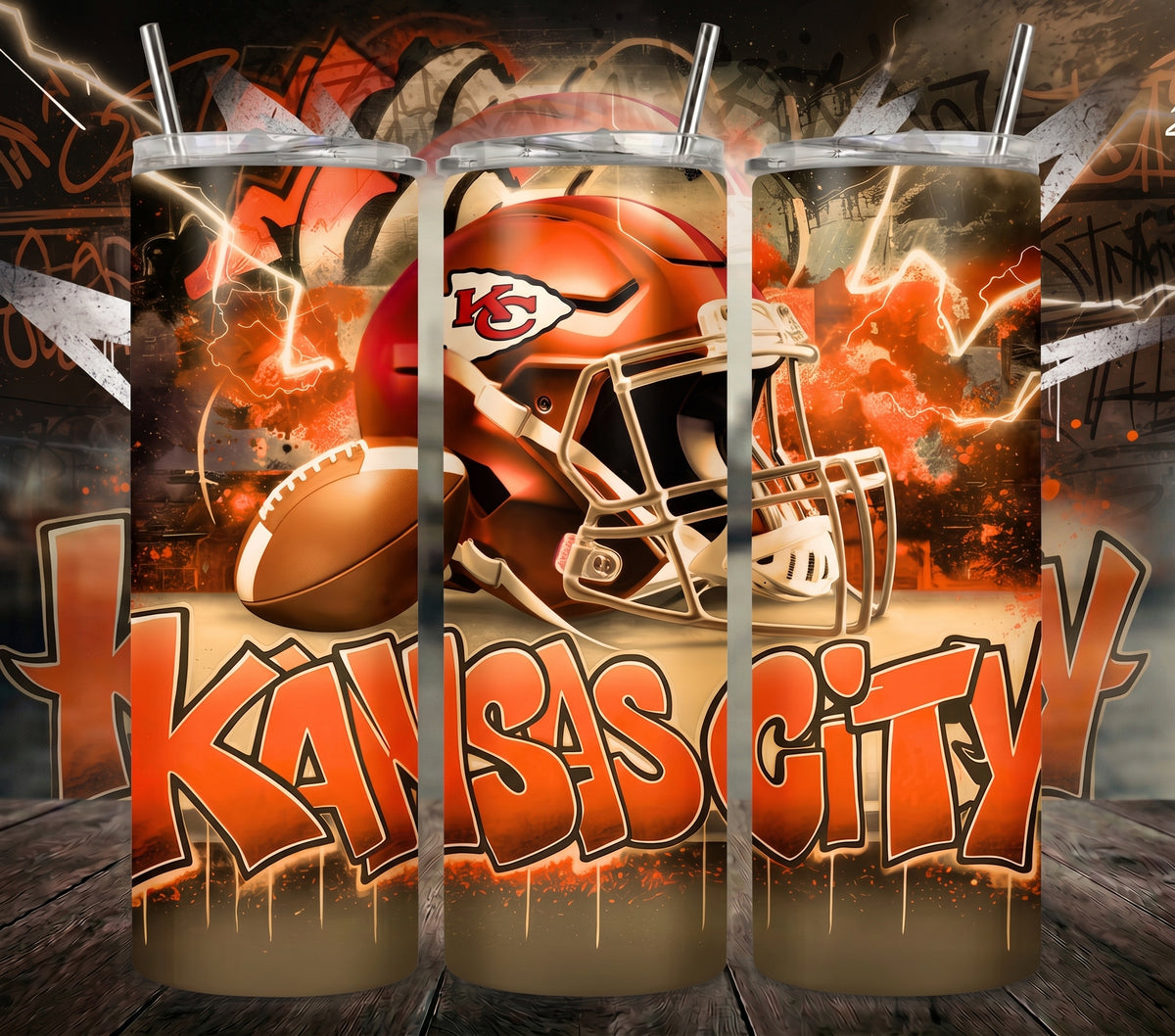 Graffiti NFL- Kansas city - Chief Tumbler