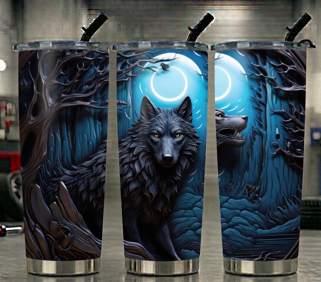 Halloween Wolf -Tumbler