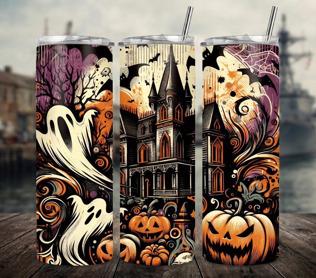 Halloween Haunted Manor - Tumbler