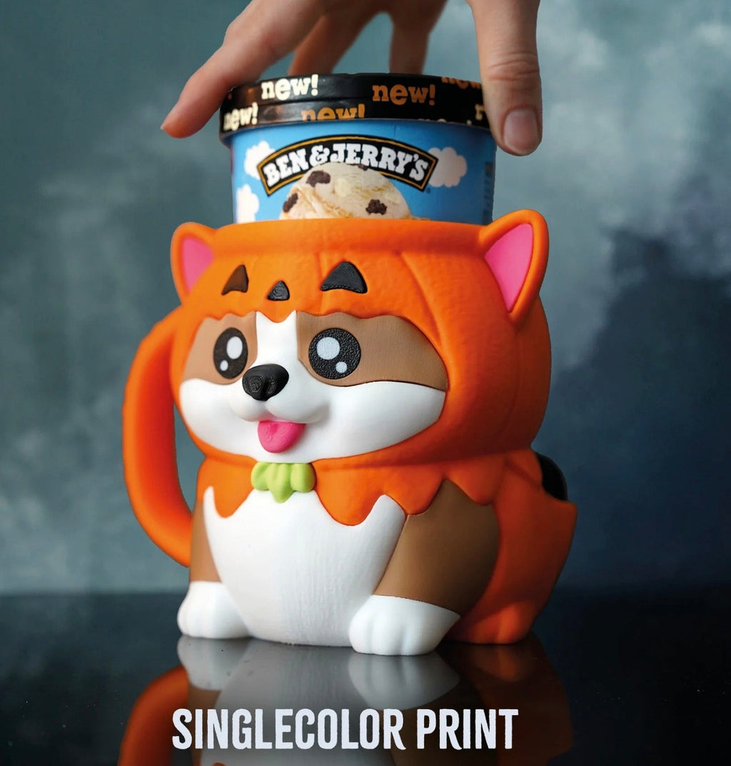 Kevin the Corgi - Pint size ice cream holder