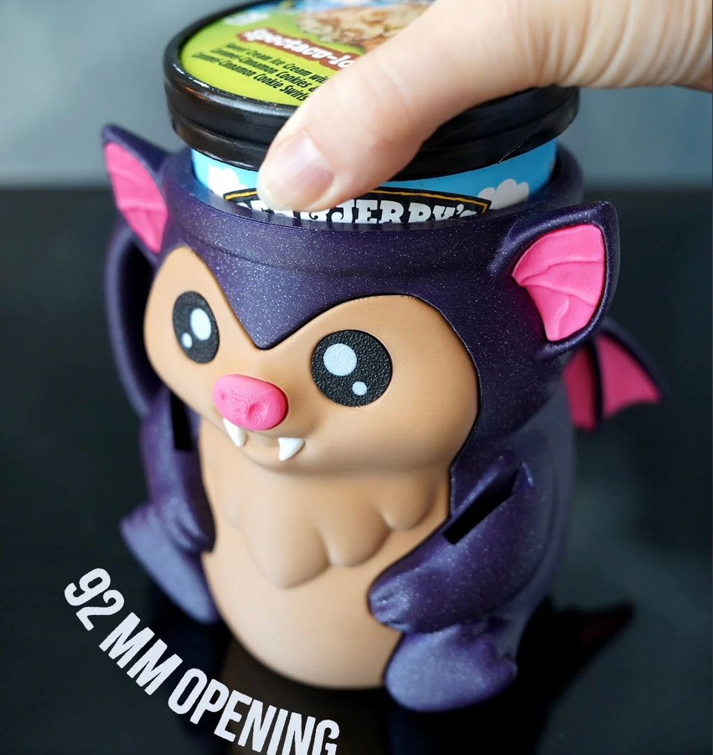 Bramble the Bat - Pint size ice cream holder
