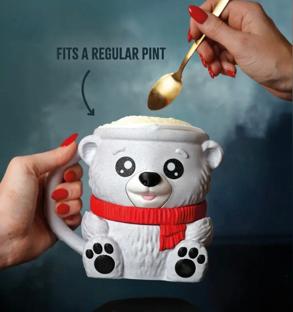 Pawblo the Polar Bear - Pint size ice cream holder